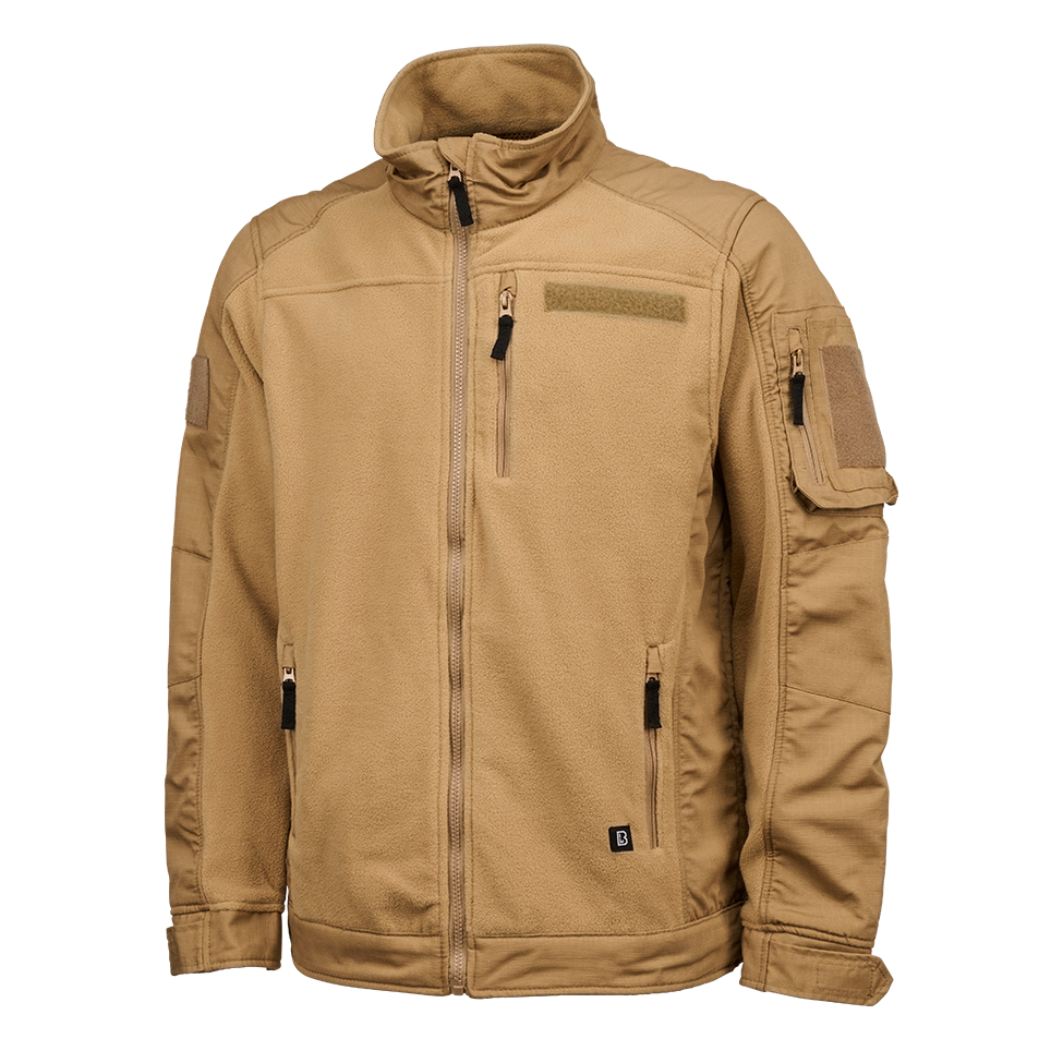 Fleecejacke Ripstop khaki ,  OHNE Bestickung