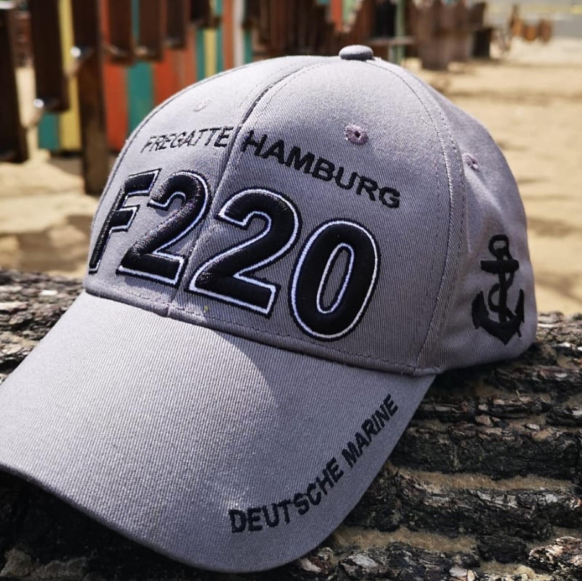 Marine Basecap Mütze Fregatte HAMBURG F220 grau