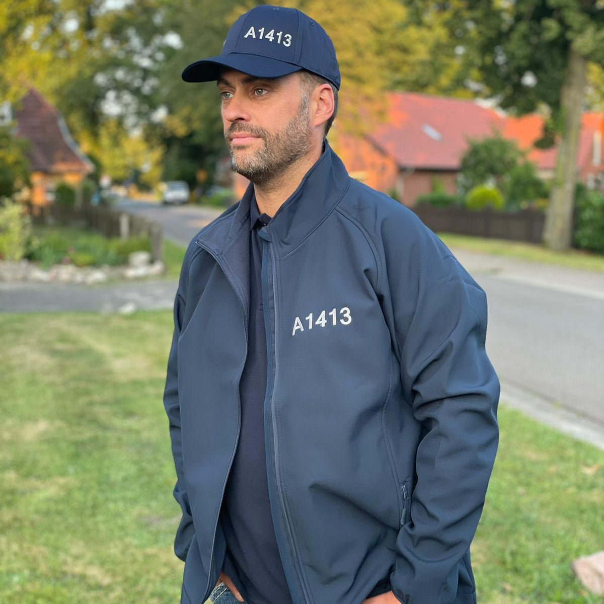 A1413 EGV BONN Softshelljacke mit Bestickung