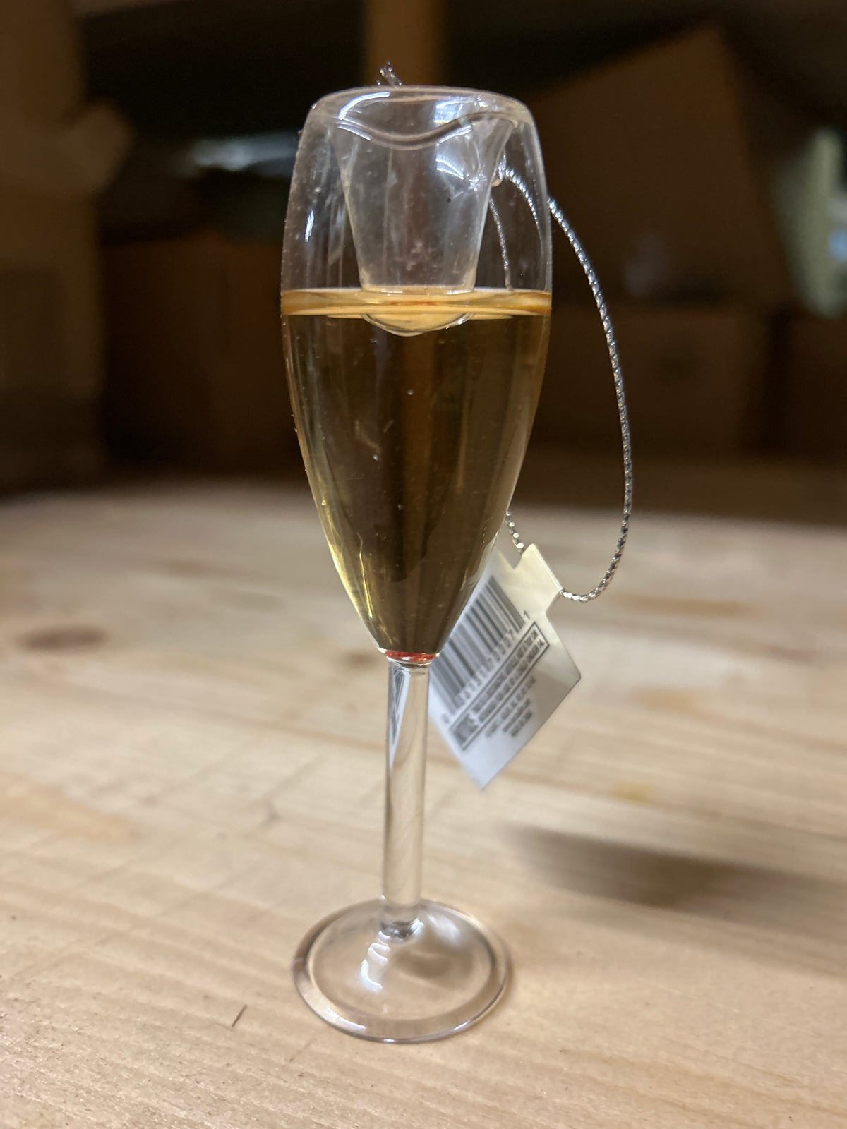 Christbaumschmuck „Sektglas“ hell