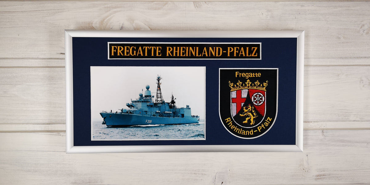 Fregatte Rheinland Pfalz - F209 -  15x30cm