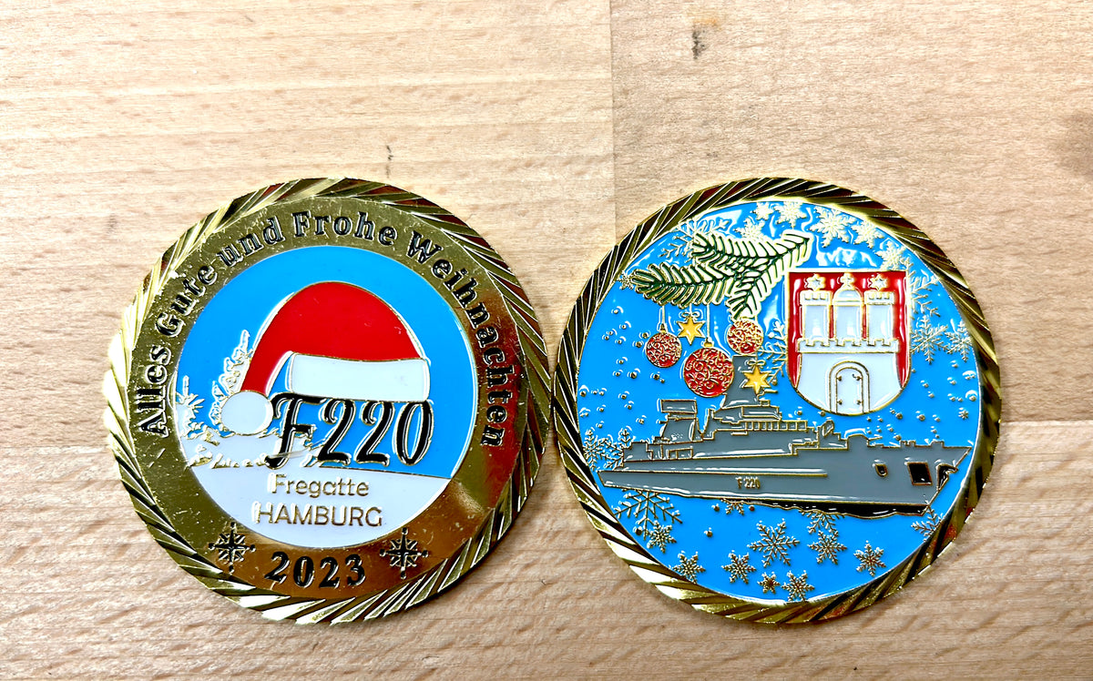 Coin F220 Fregatte Hamburg - Weihnachten 2023 (limitiert)