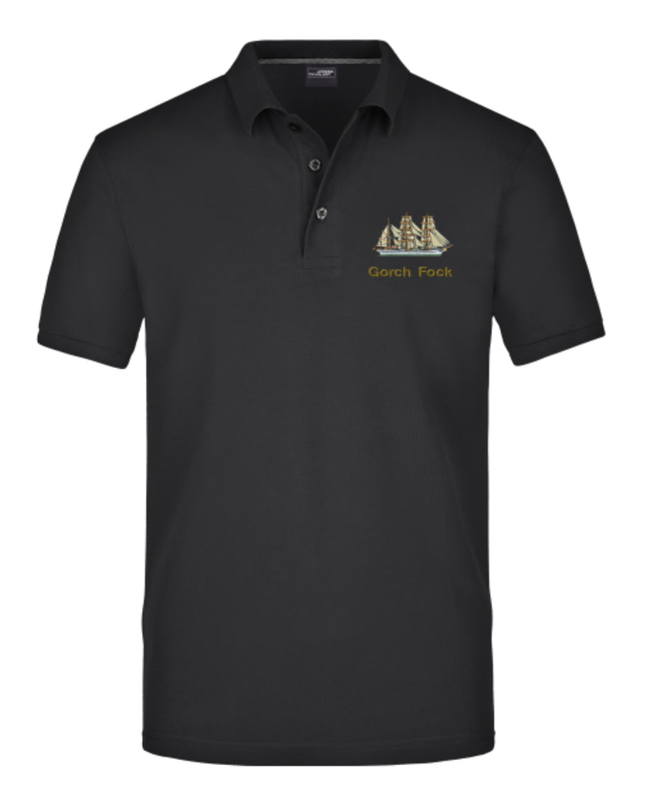 SSS GORCH FOCK Herren Polo-Shirt mit Brust-Bestickung