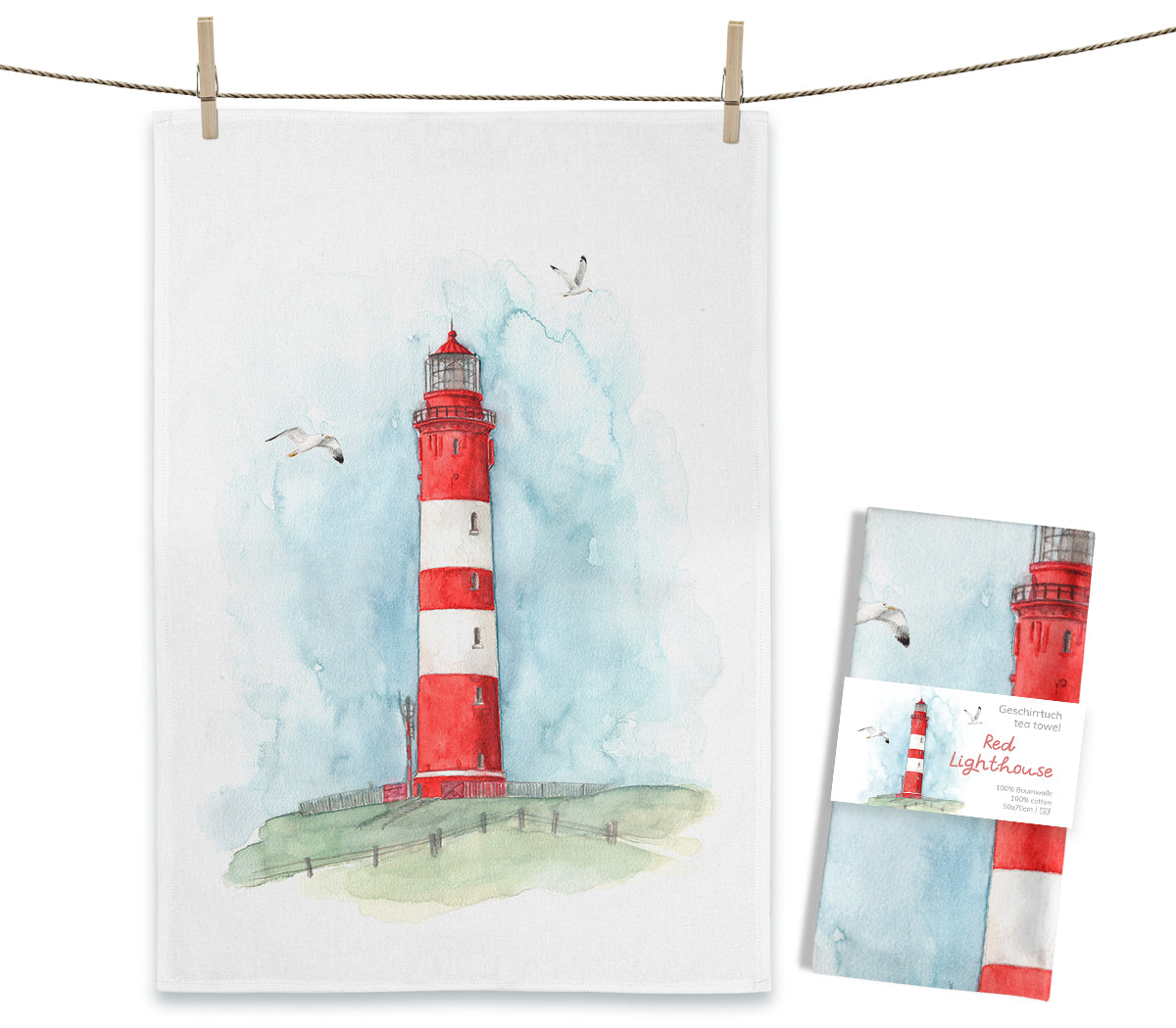 MALUU - Geschirrtuch Lighthouse  50x70cm