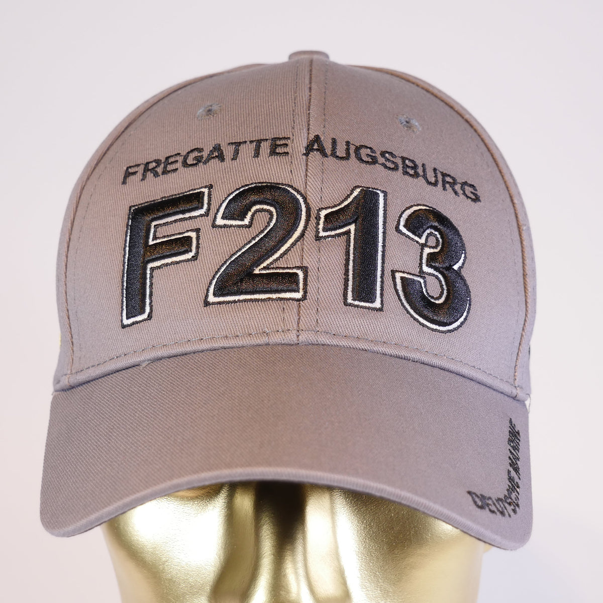 F213 Fregatte AUGSBURG - Marine Basecap Mütze,  grau