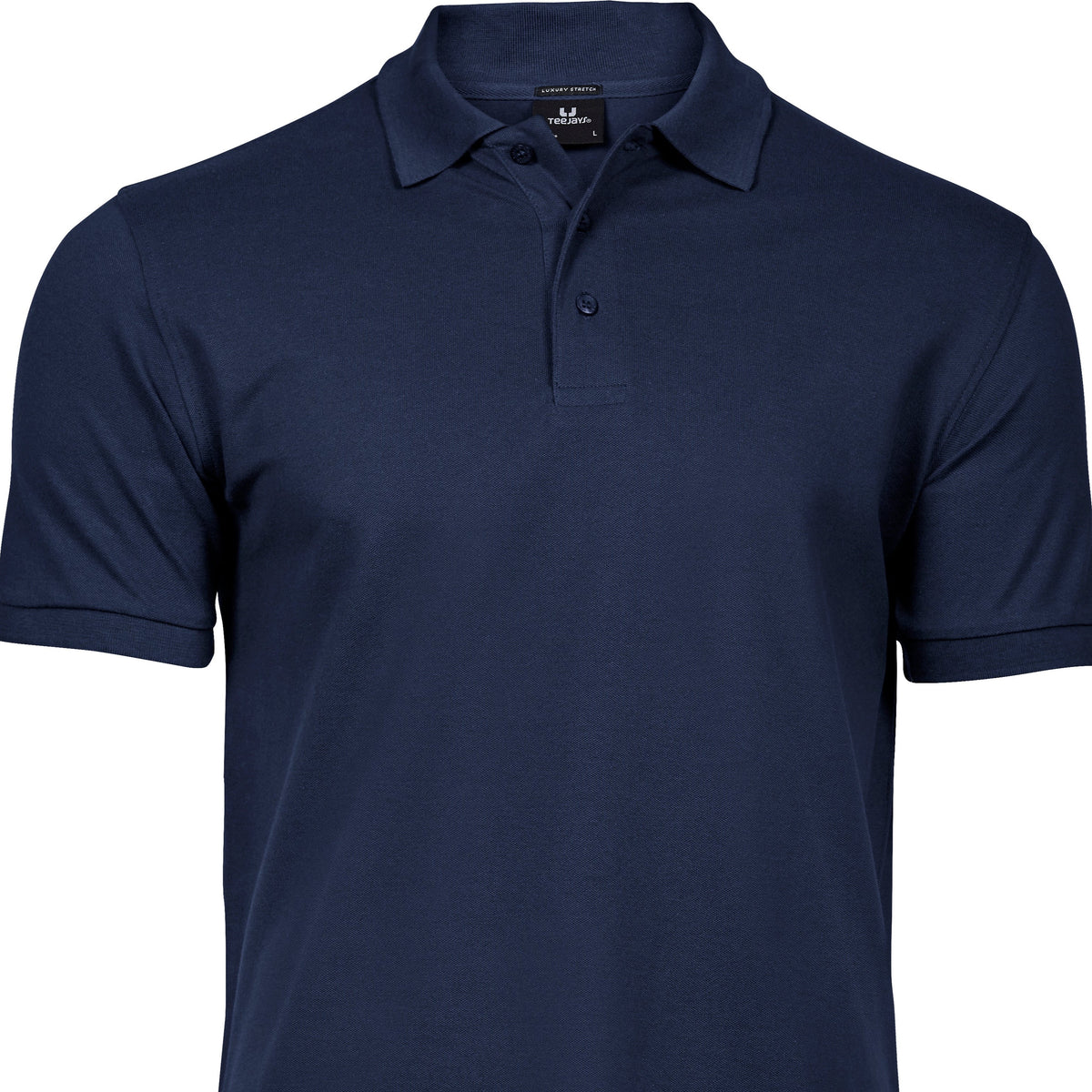 TeeJays - Schweres Herren Luxus Piqué Stretch Poloshirt, navyblau