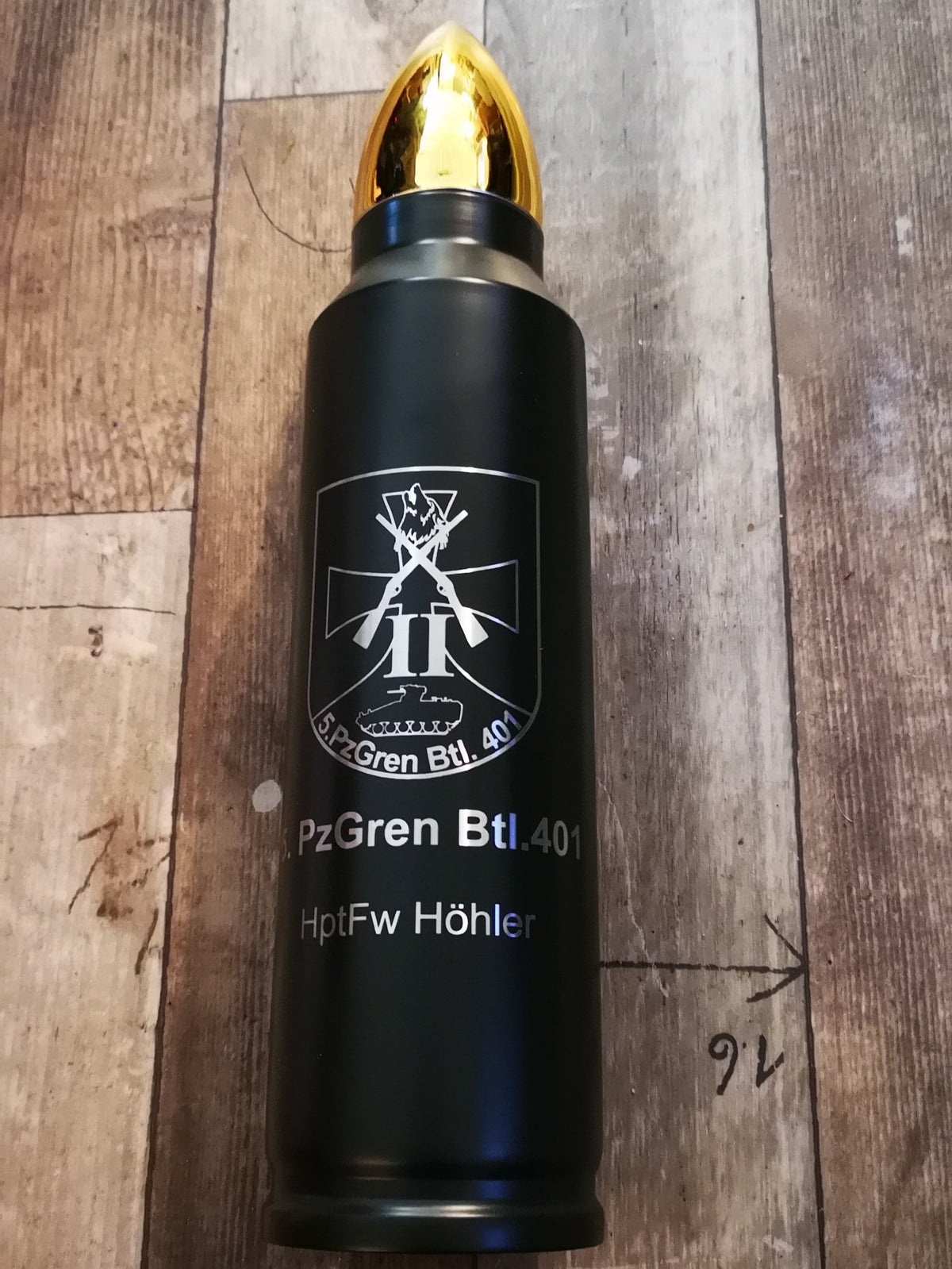 5. Panzergrendadier BTL 401, Thermosflasche 1L, personalisiert