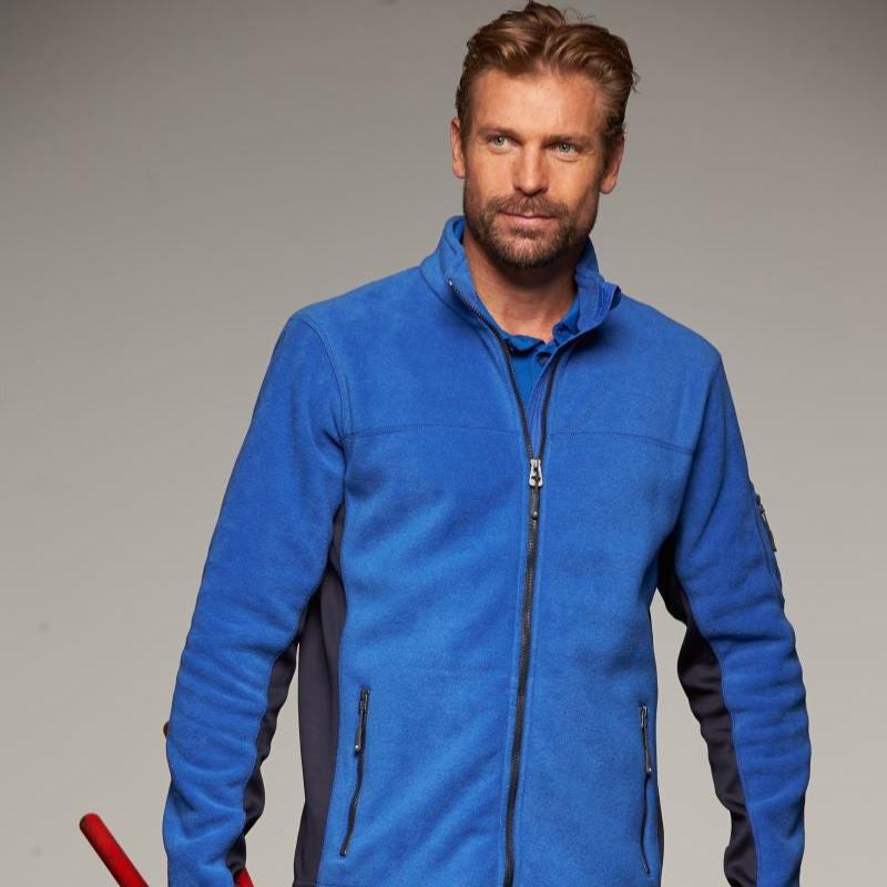 Herren Workwear Microfleece Jacke - Strong, James & Nicholson